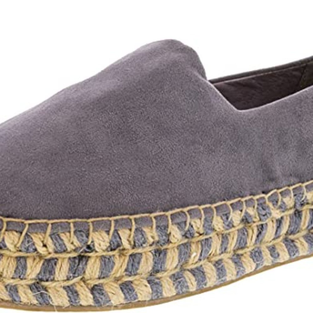 Steve Madden Pikko Gray Hued Platform Espadrilles in Blue